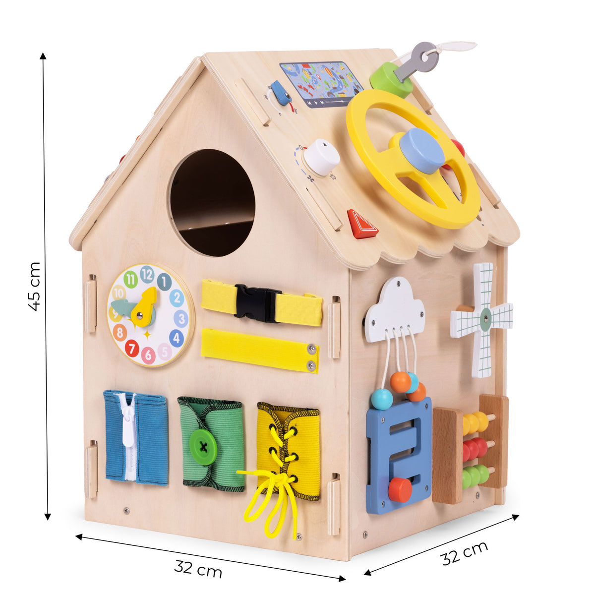 Koka sensorā mājiņa bērniem XXL, 30 gab. | EcoToys