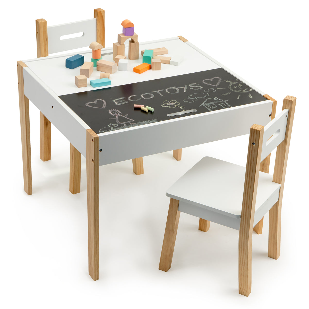 Bērnu galds ar diviem krēsliem | EcoToys