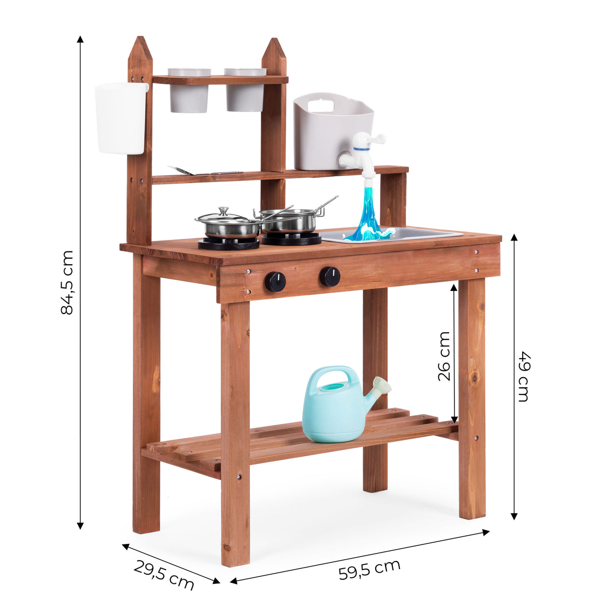 Bērnu āra “dubļu virtuve” no egles koka | EcoToys