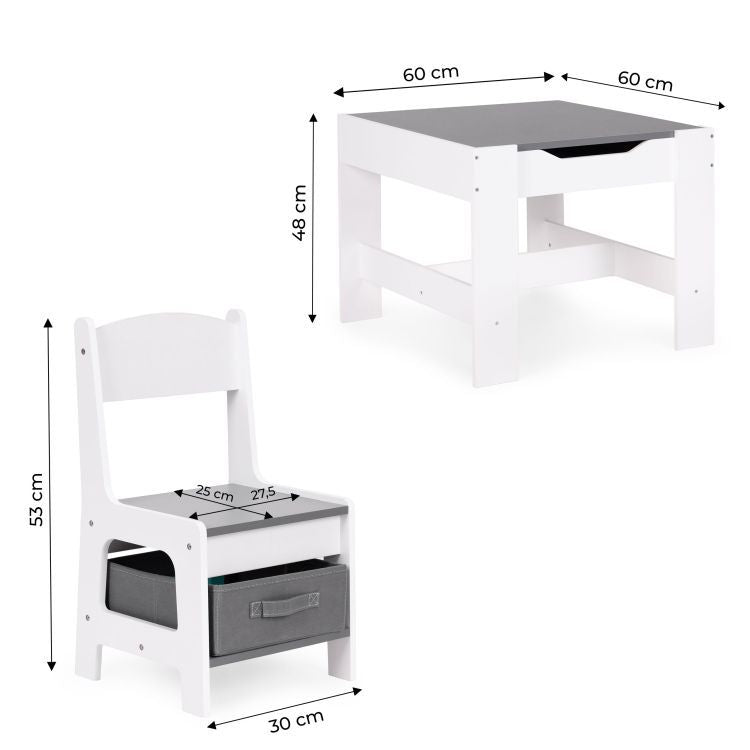 Bērnu galds ar 2 krēsliem MAGIC | EcoToys
