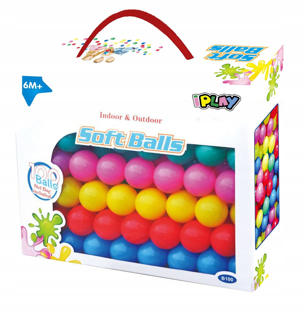 Bumbiņas baseinam vai teltij, 100 gab. IPLAY | EcoToys