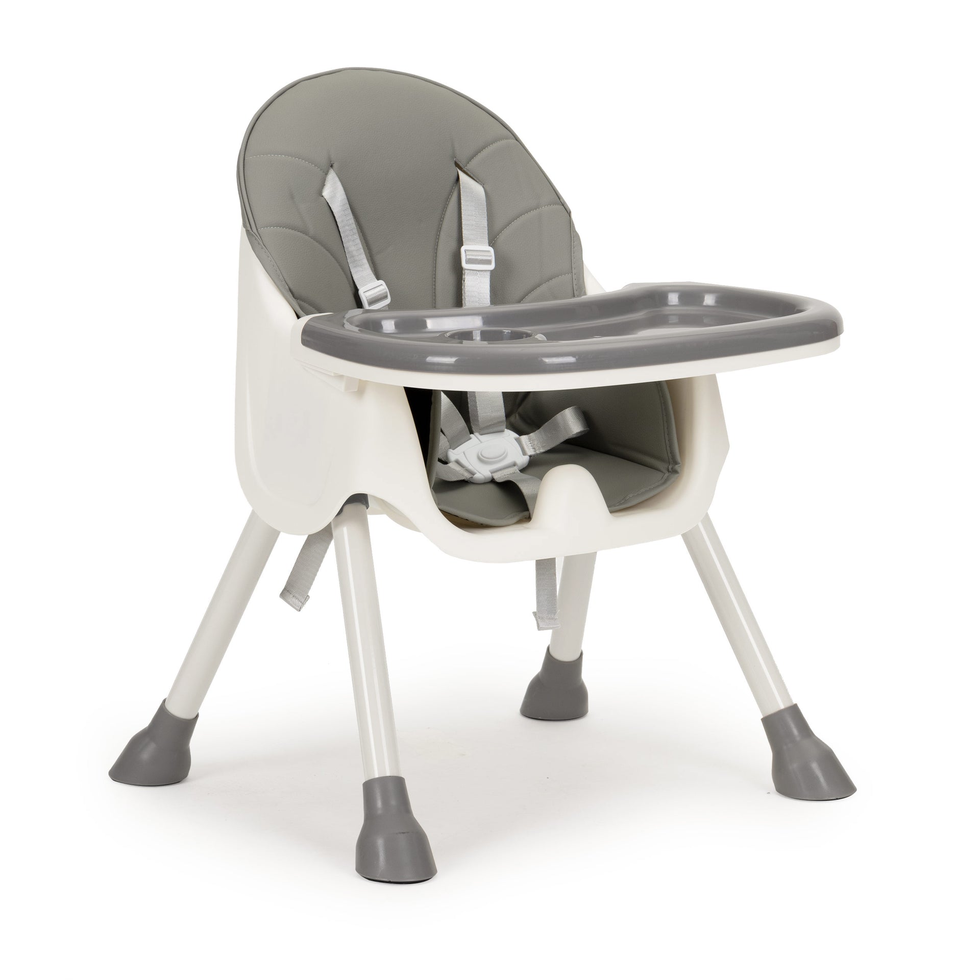 2-in-1 barošanas krēsls ar 5 punktu jostām KIDDO , pelēks
