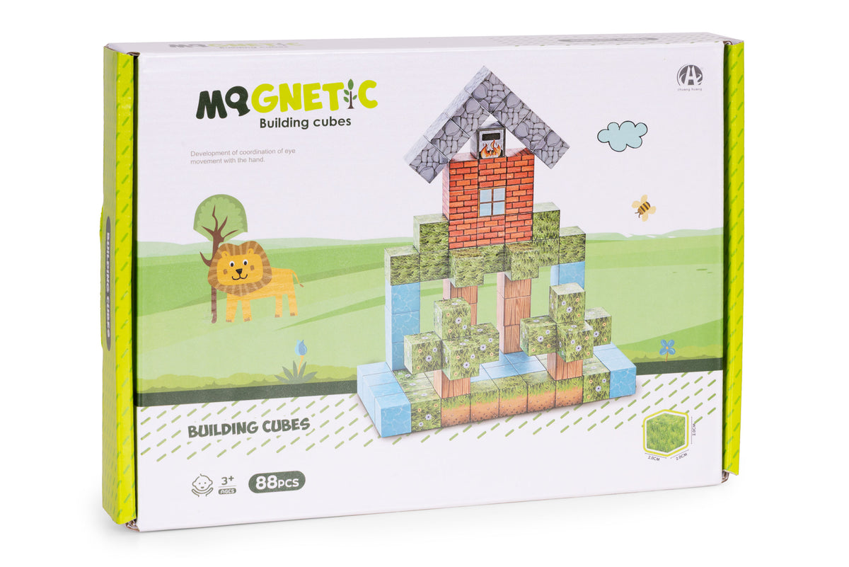 Magnētiskais konstruktors bērniem, 88 gab. | EcoToys