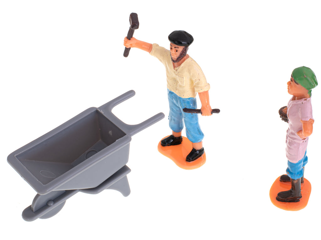 Lauku sēta ar dzīvniekiem, traktoriem un tehniku, 49 el. | EcoToys