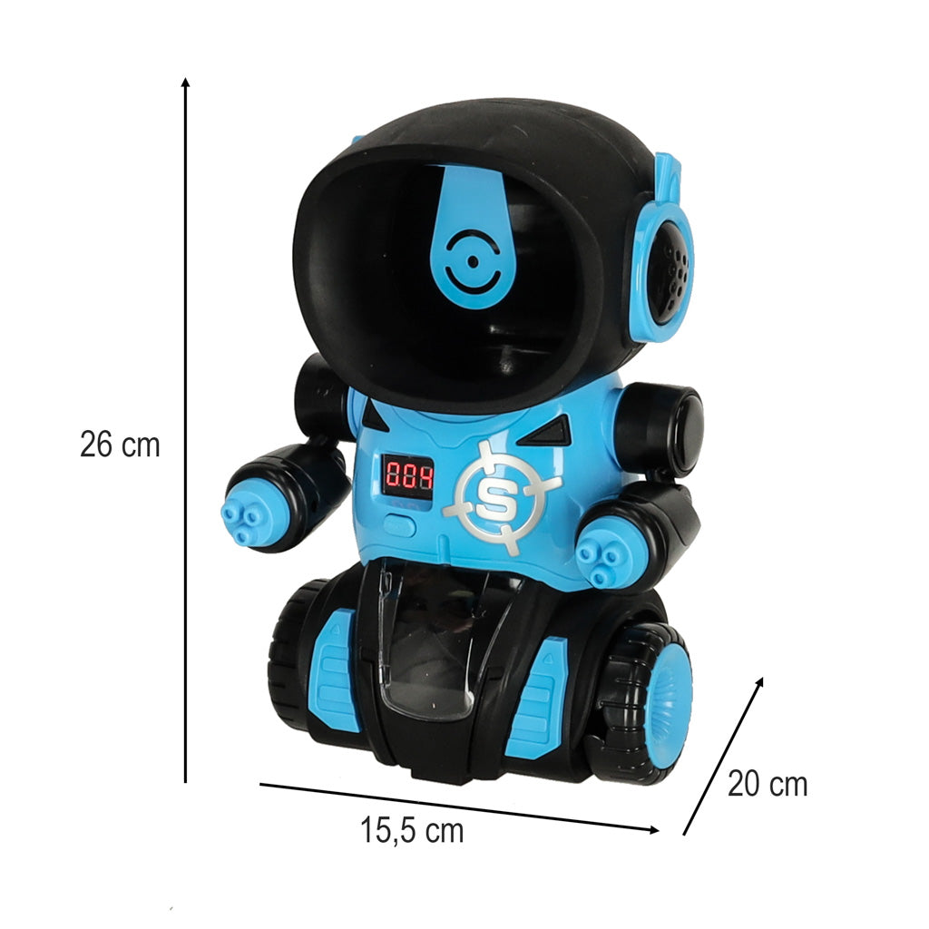 Bada robots mērķa šaušanas arkādes spēle komplekts pistole + bumbiņas | EcoToys