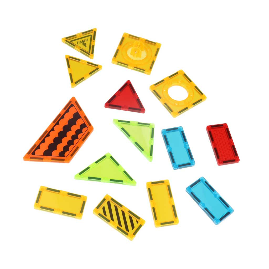 3D būvniecības magnētiskie ķieģeļi 50 elementi | EcoToys