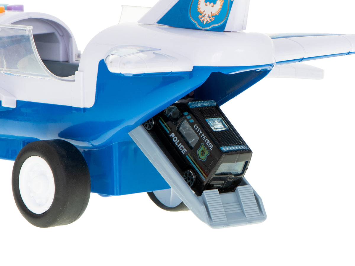 Transporta lidmašīna ar 6 policijas automašīnām | EcoToys