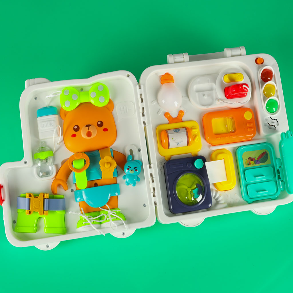 Montessori sensorā tāfele “Lācītis” XXL ar gaismām un skaņām | EcoToys