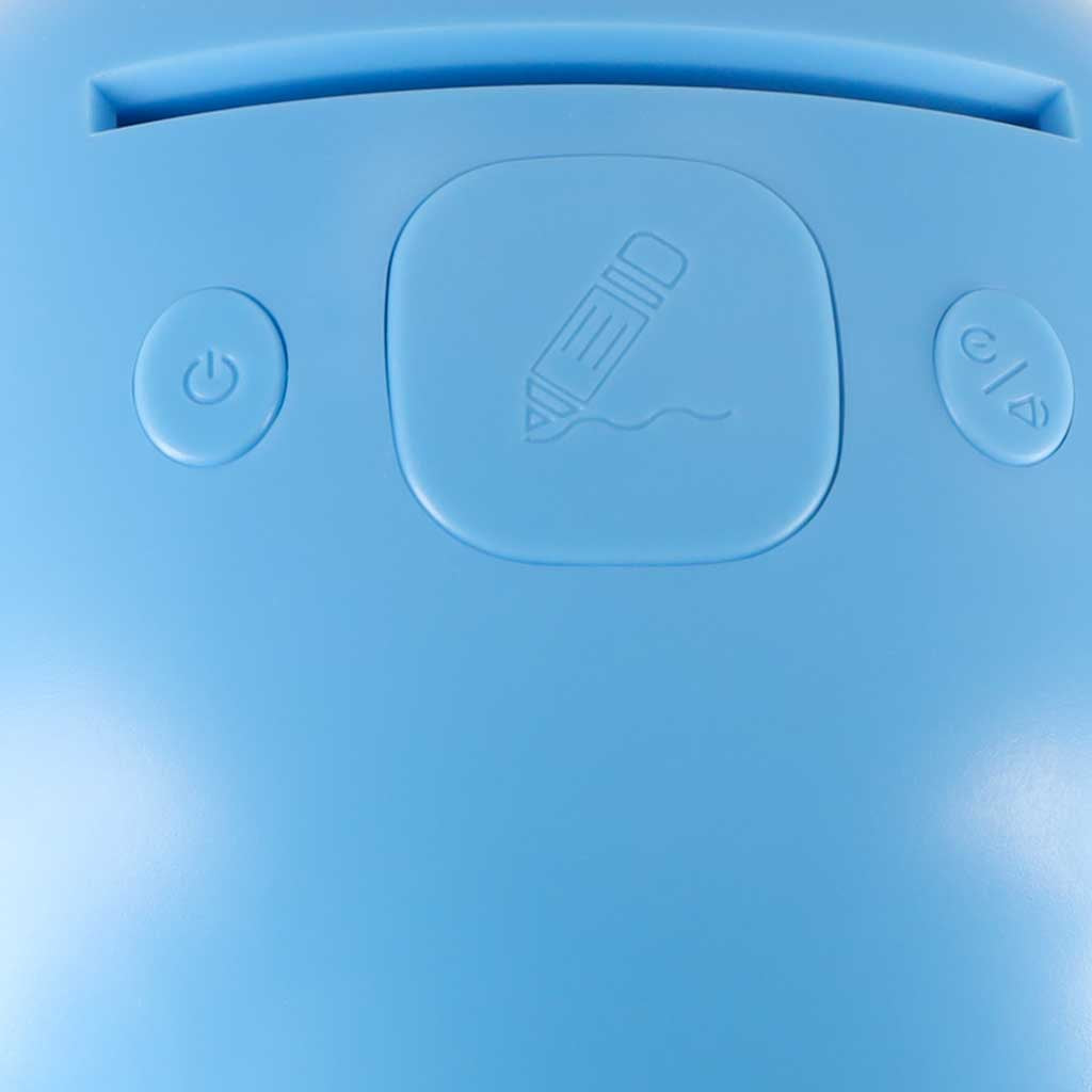Interaktīvs robots, kas māca zīmēt, ar flomāsteriem, zils | EcoToys