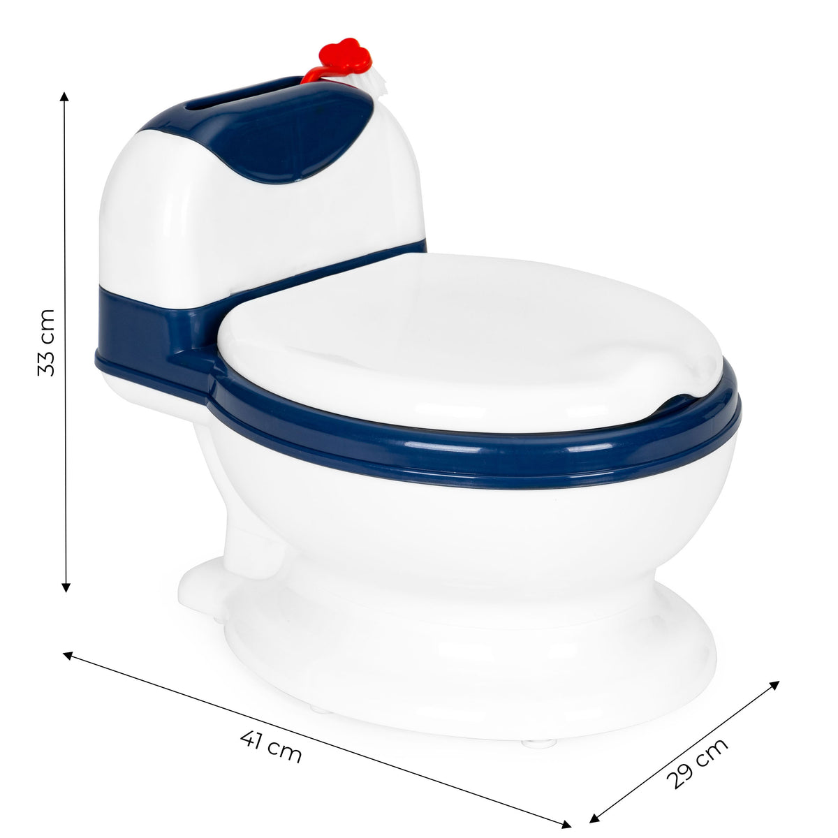 Bērnu podiņš ar izņemamu ieliktni, vāku un birsti | EcoToys