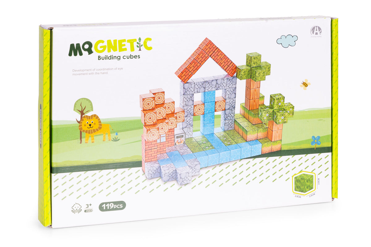 Magnētiskais konstruktors bērniem, 119 gab. | EcoToys