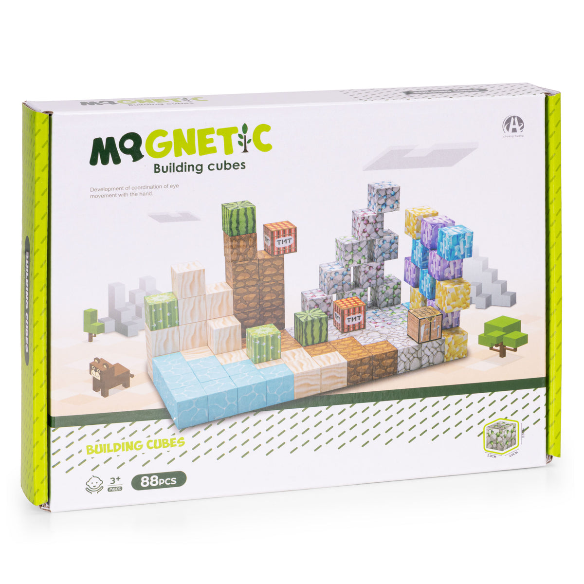 Magnētiskais konstruktors bērniem, 88 gab. | EcoToys