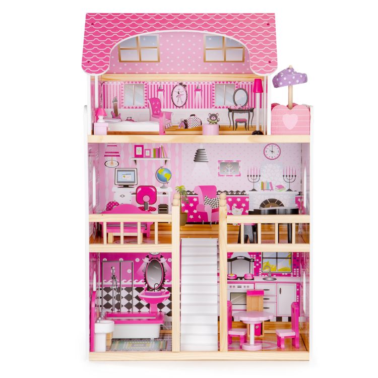 Koka leļļu māja PINK KIDS