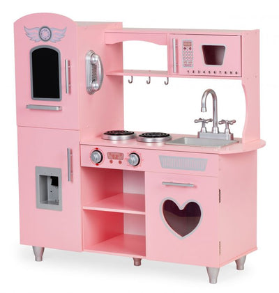 Liela koka virtuve bērniem ar skaņas efektiem PINK HEART