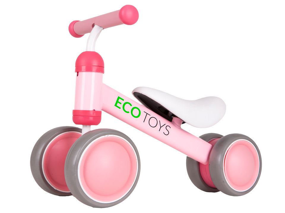 Līdzsvara velosipēds – mini velosipēds bērniem, rozā | EcoToys