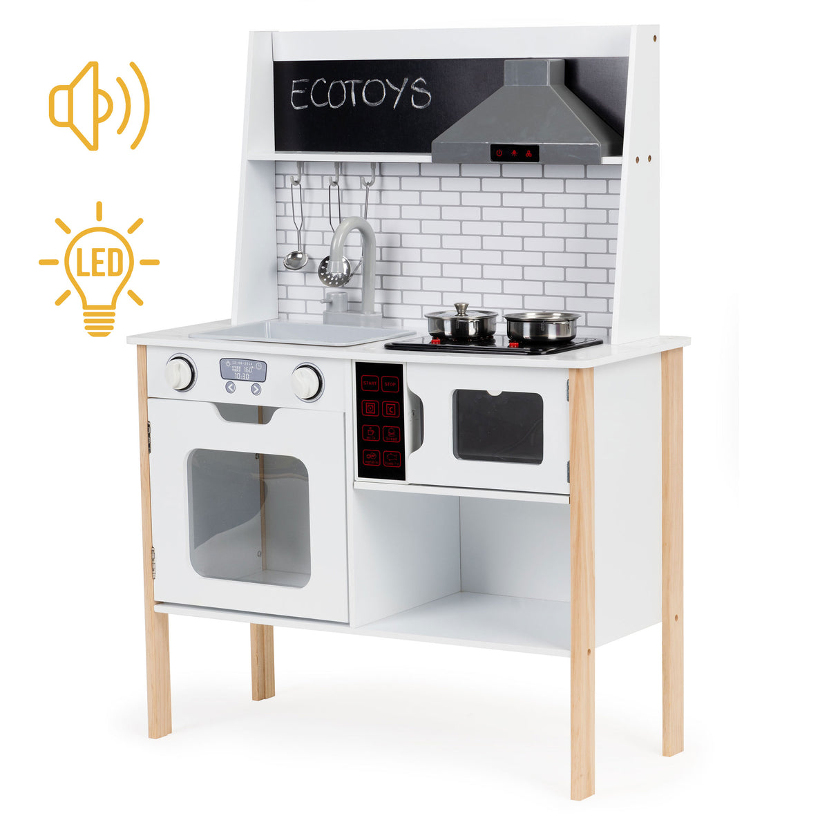 Koka bērnu virtuve ar skaņām un gaismām | EcoToys