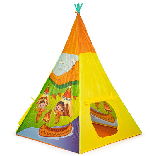 Bērnu rotaļu telts “Indiāņu tipi vigvams” IPLAY | EcoToys