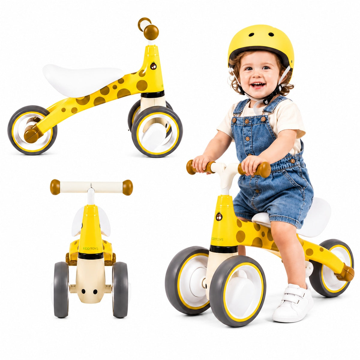 Bērnu trīsritenis – līdzsvara velosipēds “Žirafe” | EcoToys