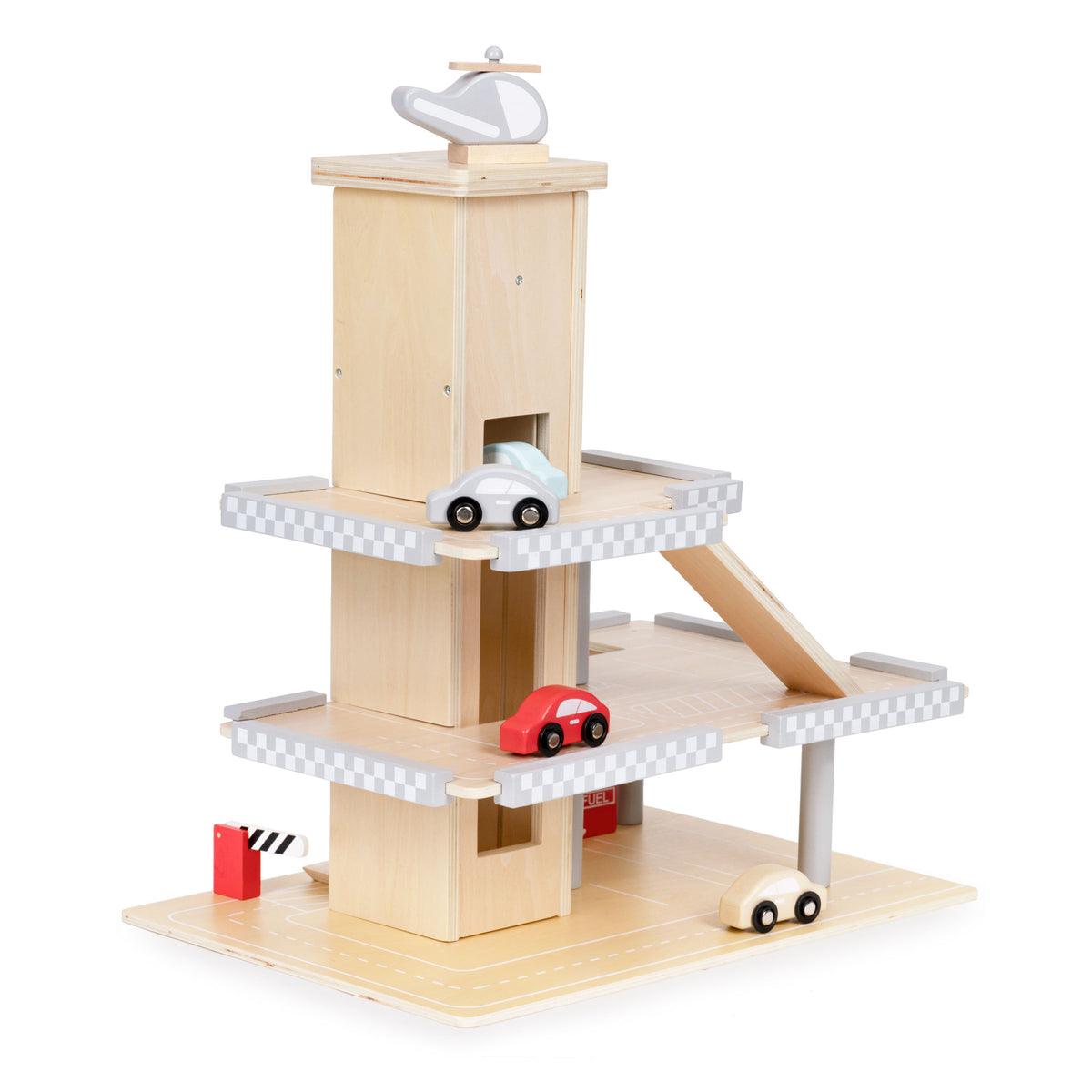 Liela koka garāža – autostāvvieta ar liftu un mašīnām | EcoToys