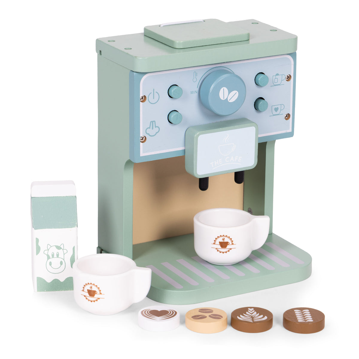 Koka bērnu kafijas automāts – baristas komplekts, 8 gab. | EcoToys