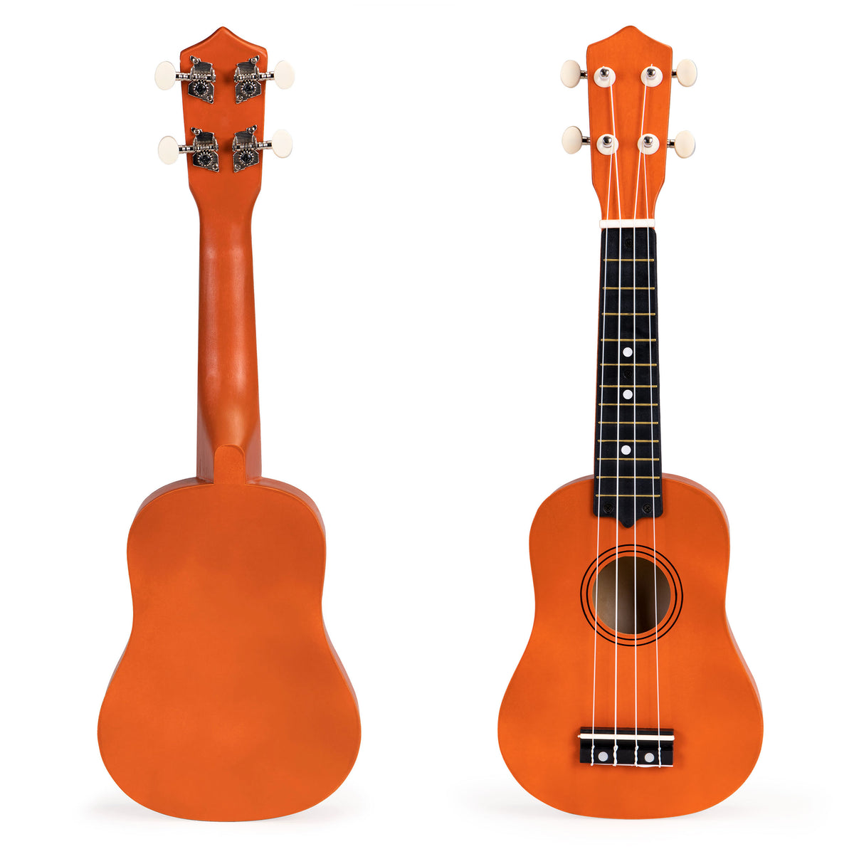Koka ukulele bērniem, 4 neilona stīgas | EcoToys