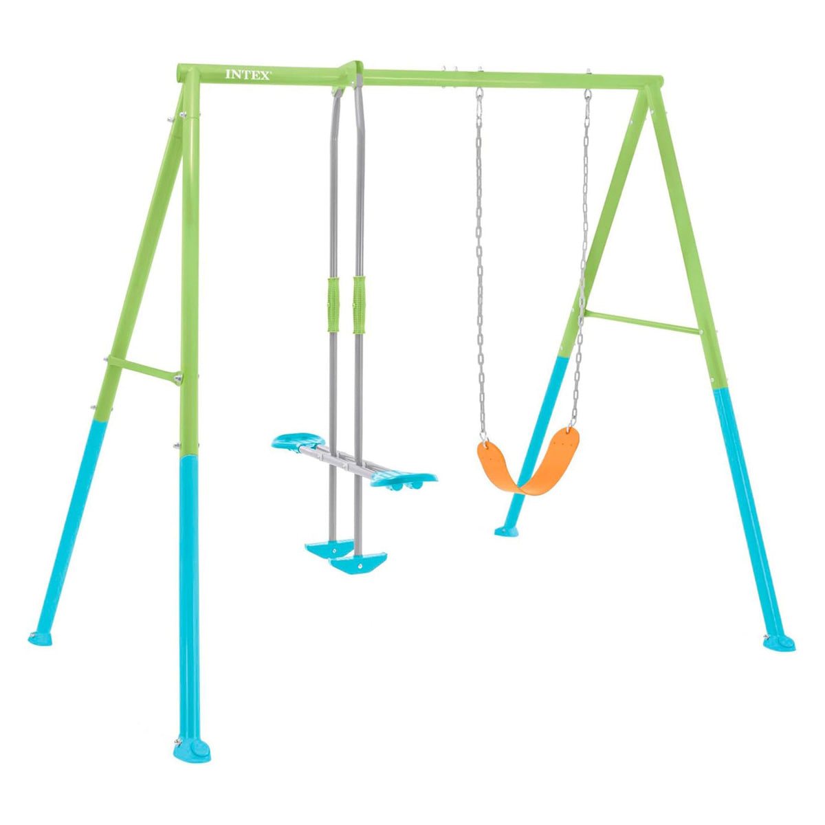 Dubultās dārza šūpoles bērniem – glaiders INTEX 44120 | EcoToys