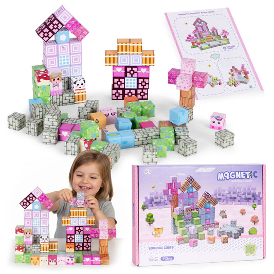 Magnētiskais konstruktors bērniem, 113 gab. | EcoToys