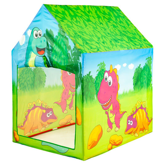 Bērnu rotaļu telts “Dinozauru māja” ar bumbiņu baseinu IPLAY | EcoToys