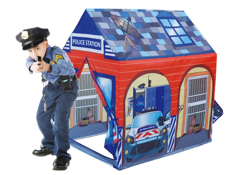 Bērnu rotaļu telts “Policijas iecirknis” IPLAY | EcoToys