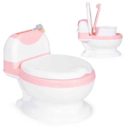 Bērnu podiņš ar izņemamu ieliktni, vāku un birsti | EcoToys