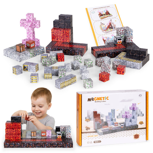 Magnētiskais konstruktors bērniem, 160 gab. | EcoToys