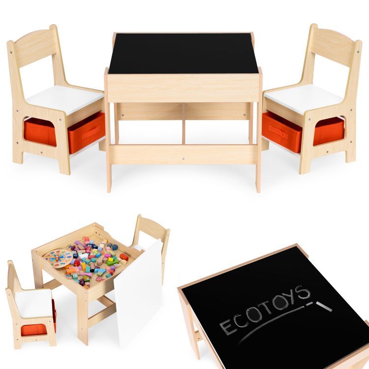 Bērnu galds ar 2 krēsliem PASAKA | EcoToys