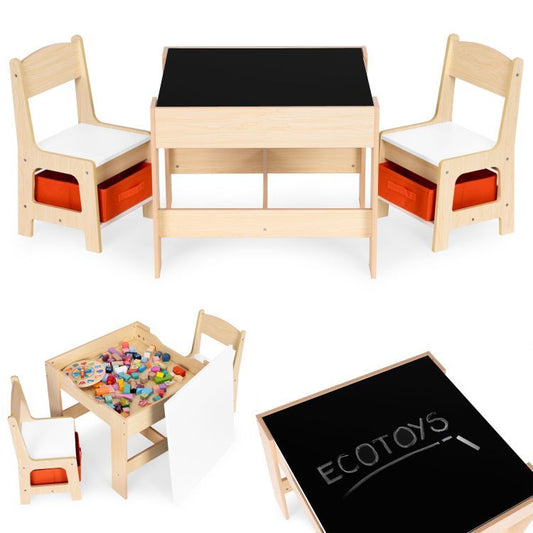 Bērnu galds ar 2 krēsliem PASAKA | EcoToys