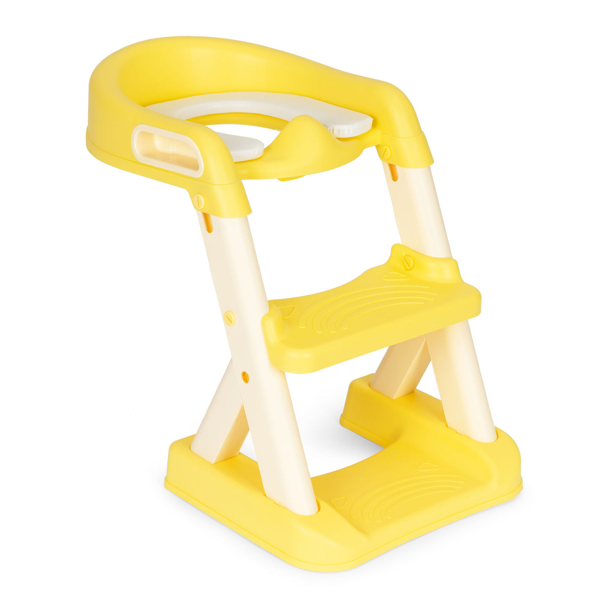 Bērnu podiņš ar kāpnītēm, dzeltens | EcoToys