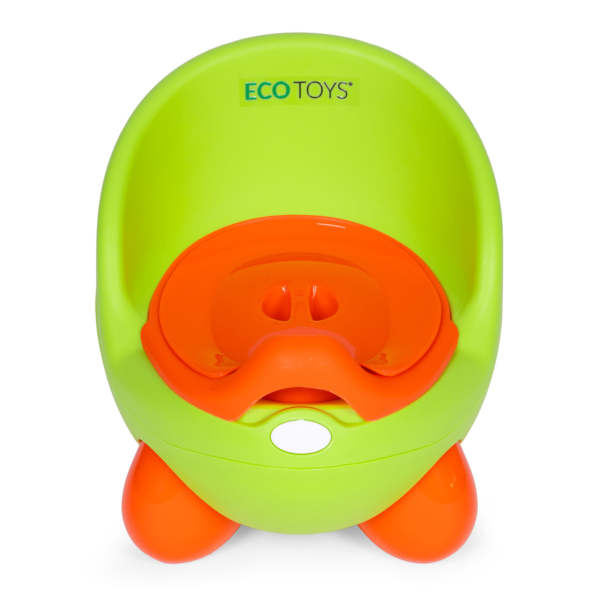 Bērnu podiņš ar izņemamu ieliktni un neslīdošām kājiņām, zaļš | EcoToys