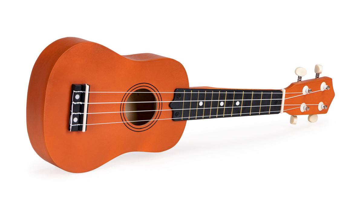 Koka ukulele bērniem, 4 neilona stīgas | EcoToys