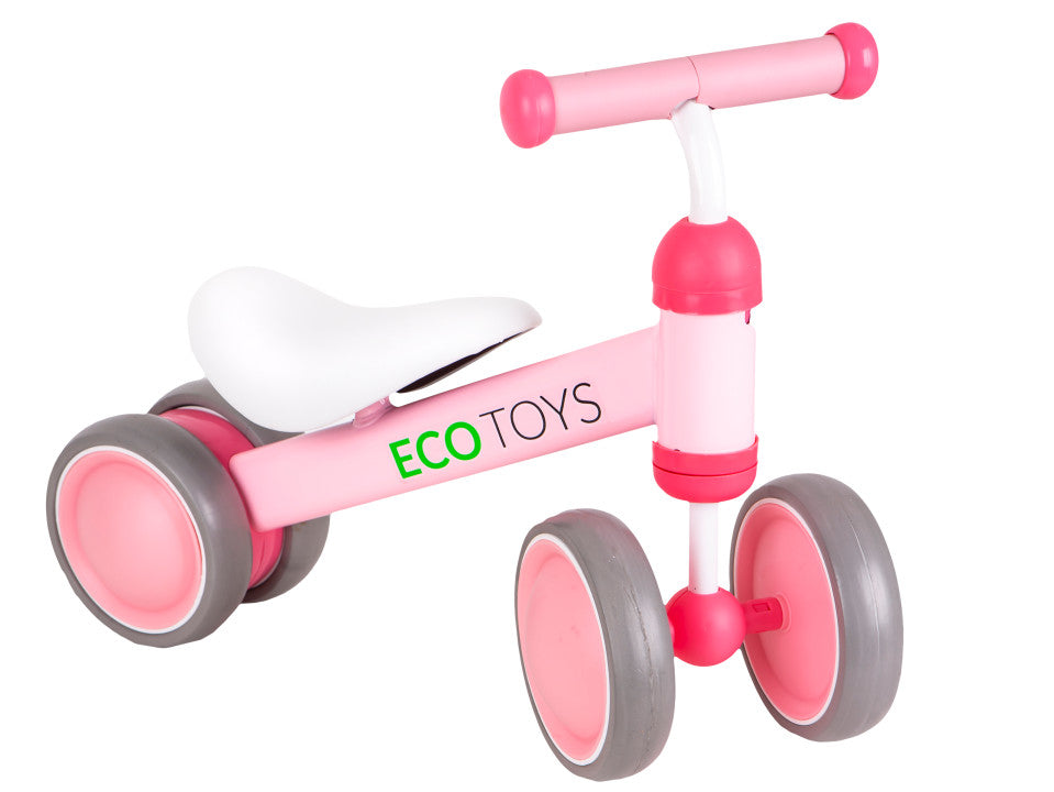Līdzsvara velosipēds – mini velosipēds bērniem, rozā | EcoToys