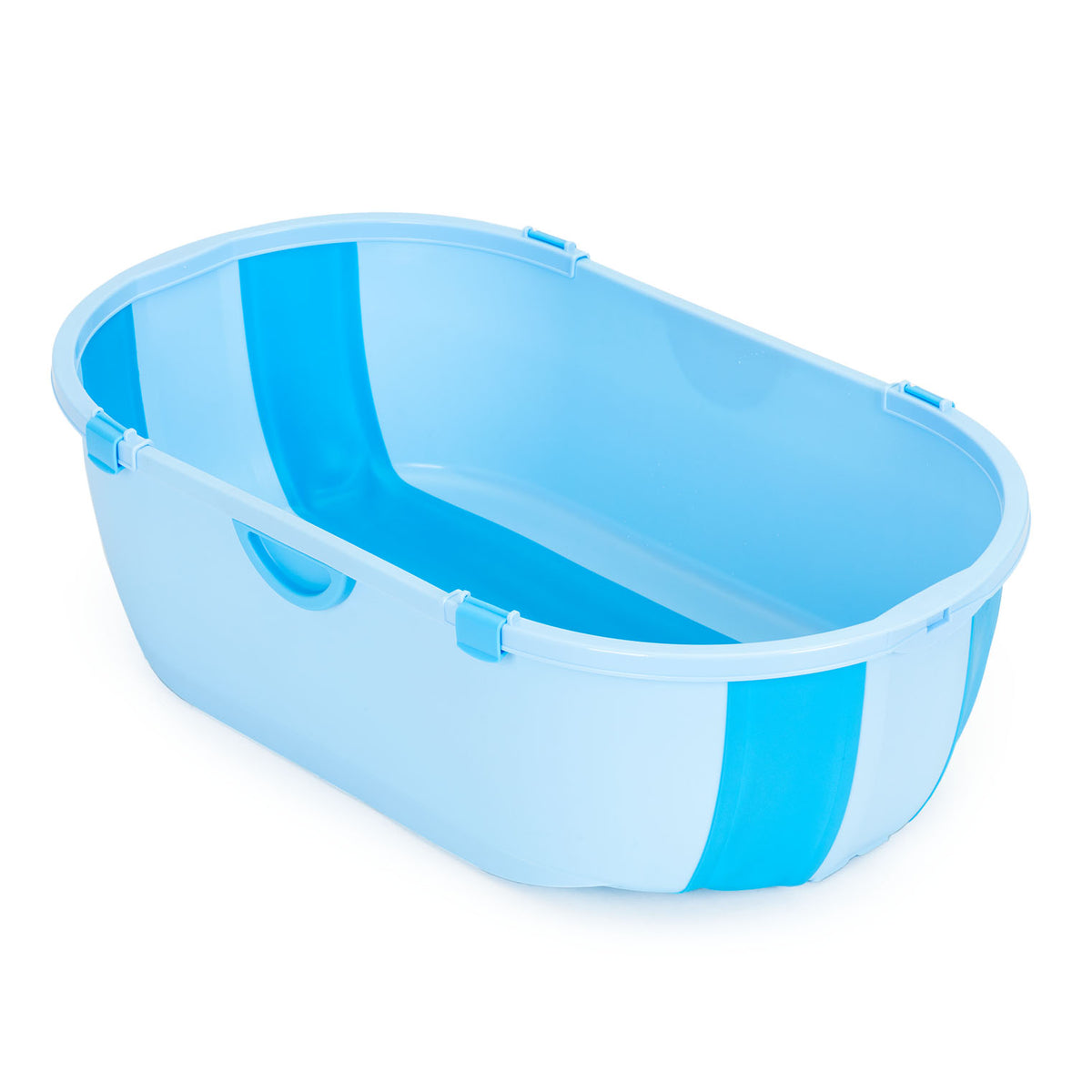 Saliekama mazuļu vanniņa ar notekvārstu, zila | EcoToys