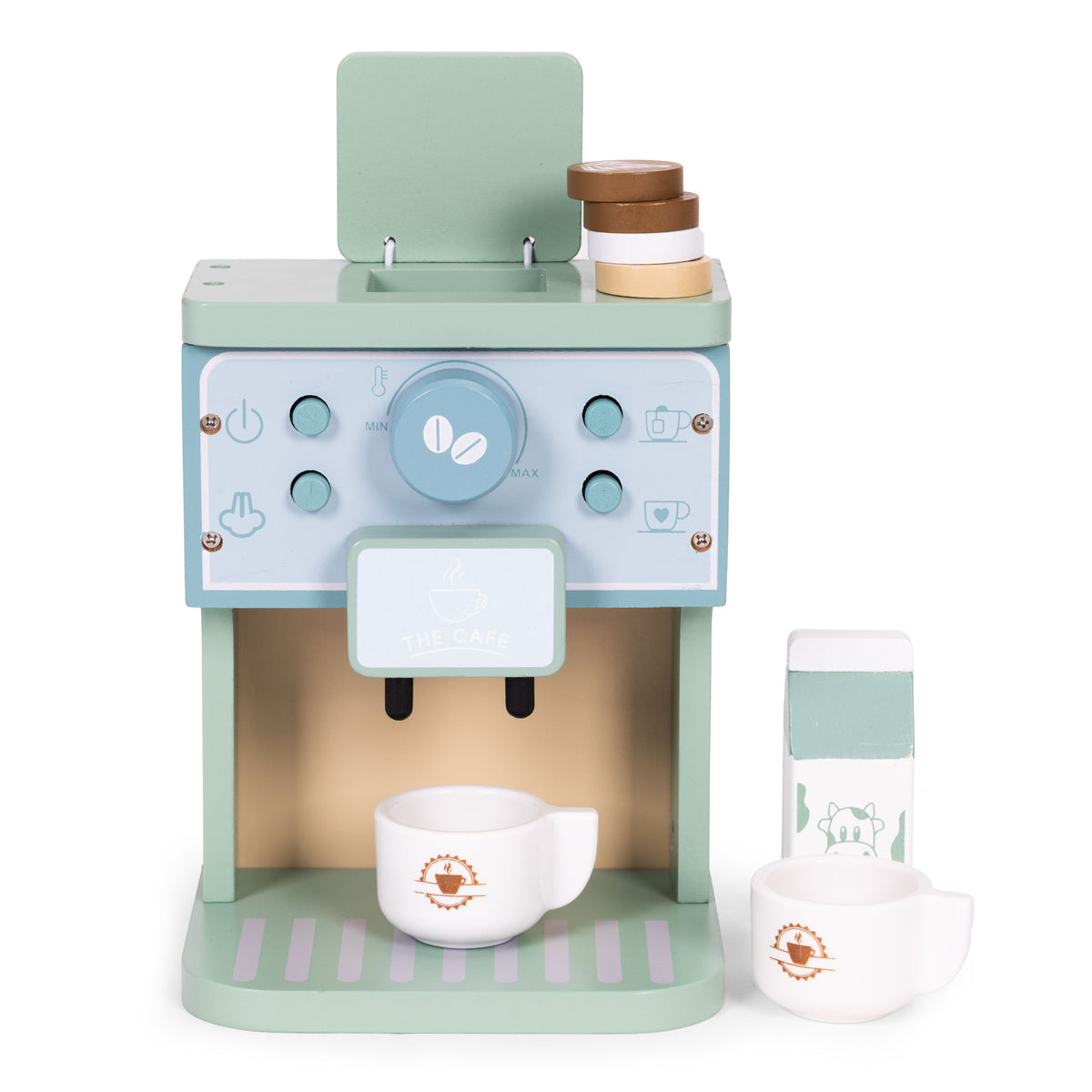Koka bērnu kafijas automāts – baristas komplekts, 8 gab. | EcoToys