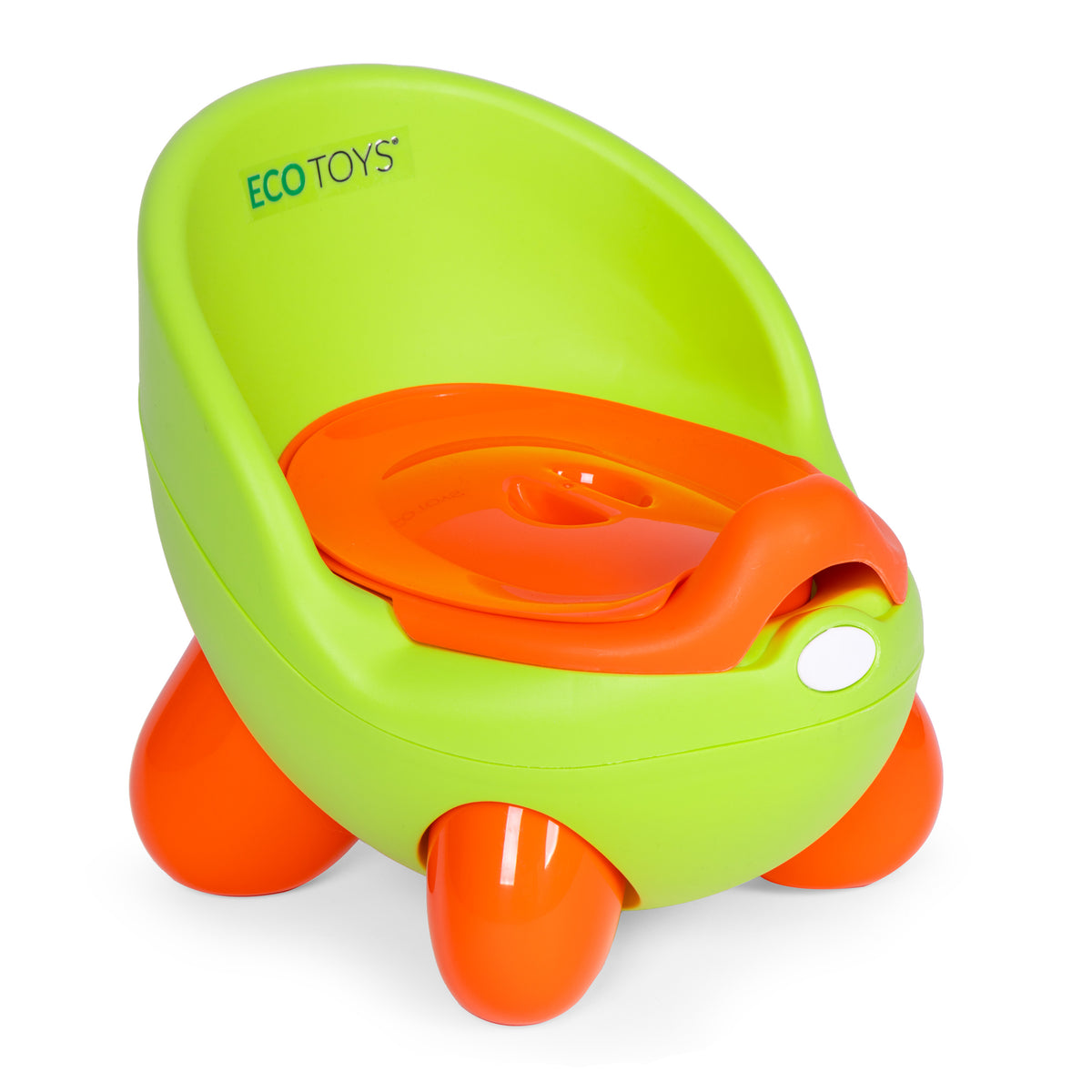 Bērnu podiņš ar izņemamu ieliktni un neslīdošām kājiņām, zaļš | EcoToys