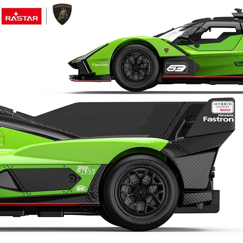 Radiovadāma mašīna Lamborghini SC63 LMDH, 1:14 Rastar 10150 | EcoToys