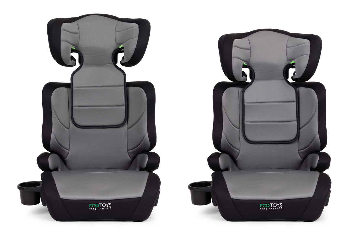 Bērnu autosēdeklis 2in1 i-SIZE, 100–150 cm, ar glāzes turētāju | EcoToys
