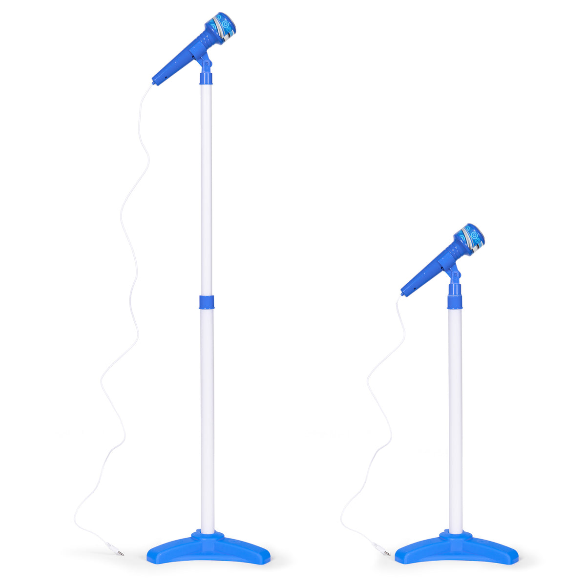 Elektriskā ģitāra un mikrofons ar statīvu bērniem, MP3, zila | EcoToys