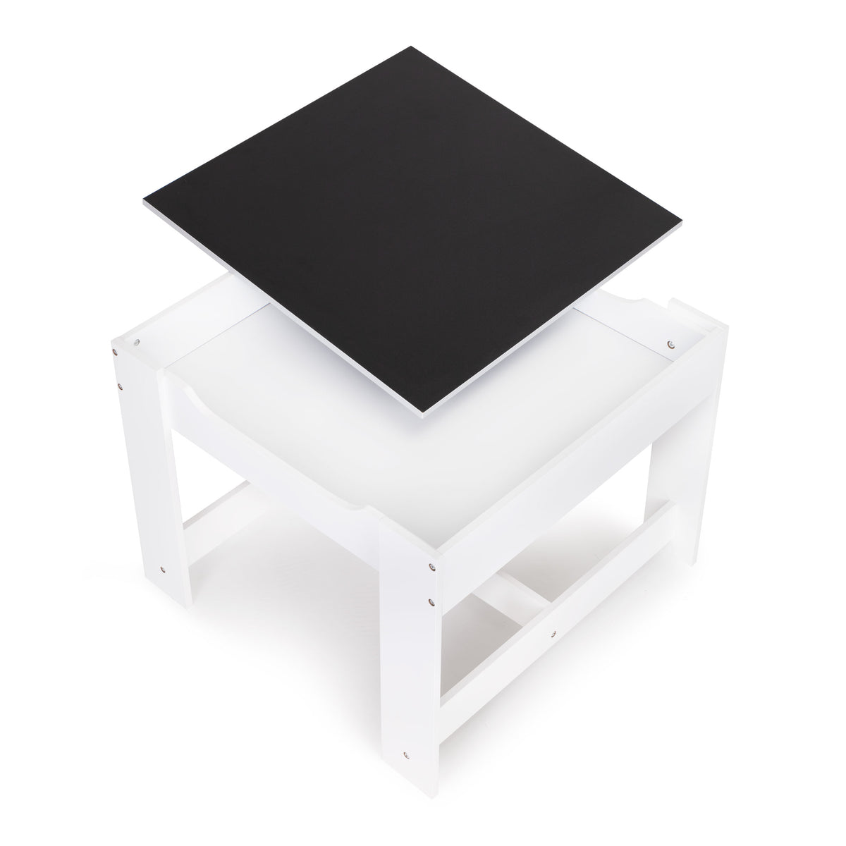 Koka bērnu mēbeļu komplekts: galds ar tāfeli + 2 krēsli | EcoToys