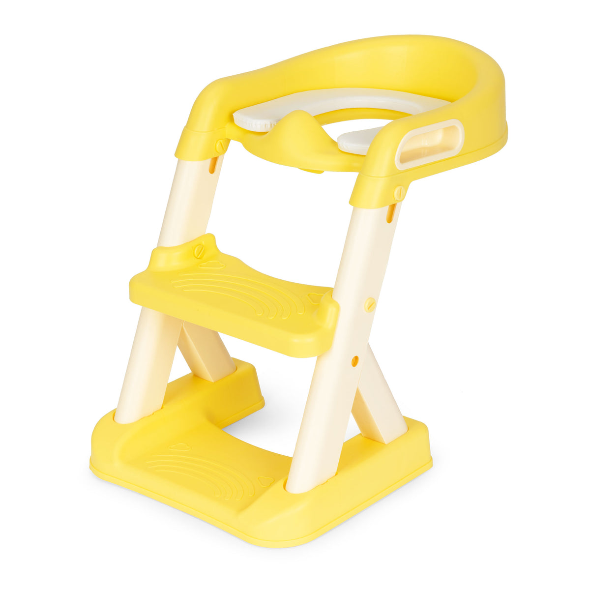 Bērnu podiņš ar kāpnītēm, dzeltens | EcoToys