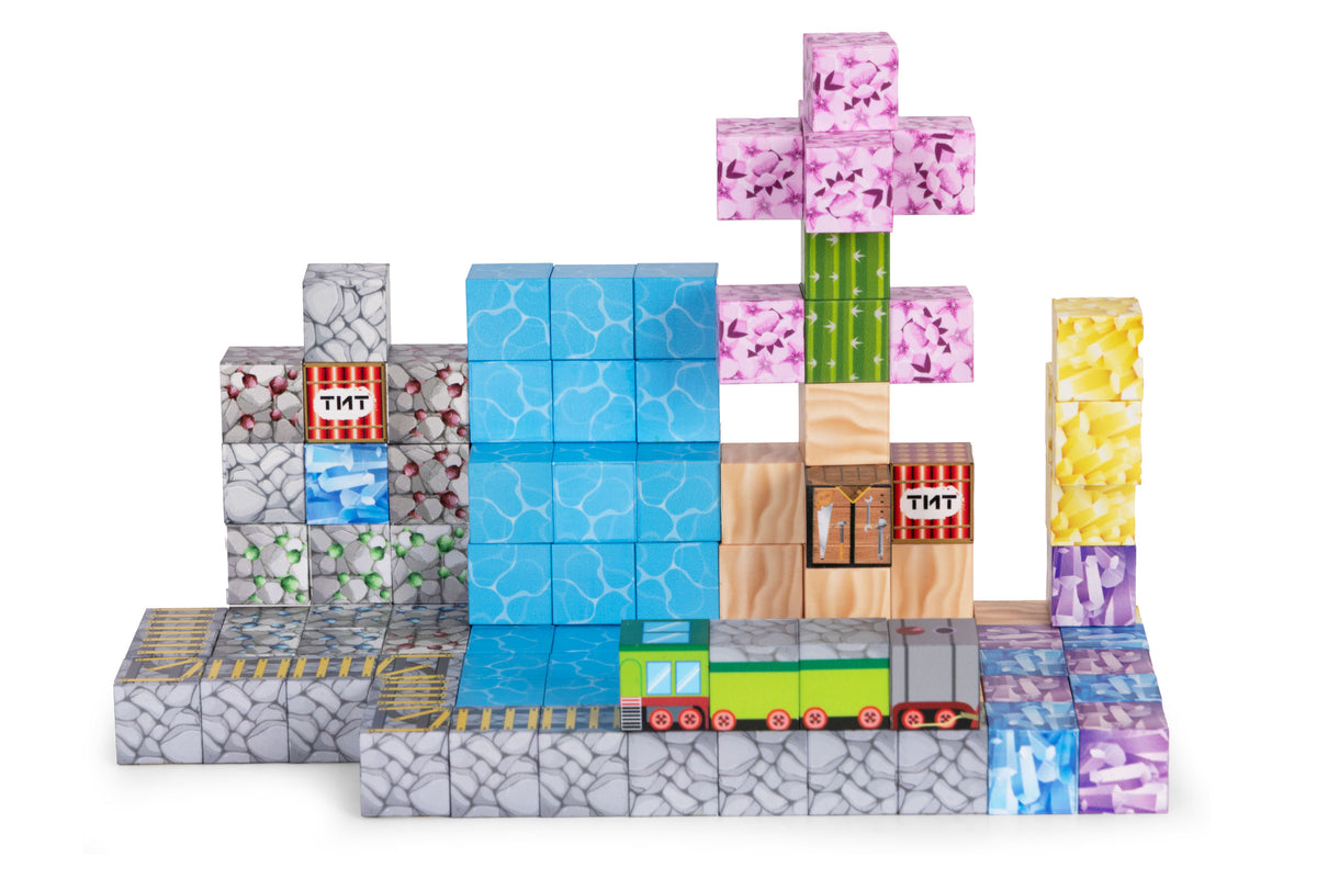 Magnētiskais konstruktors bērniem, 112 gab. | EcoToys