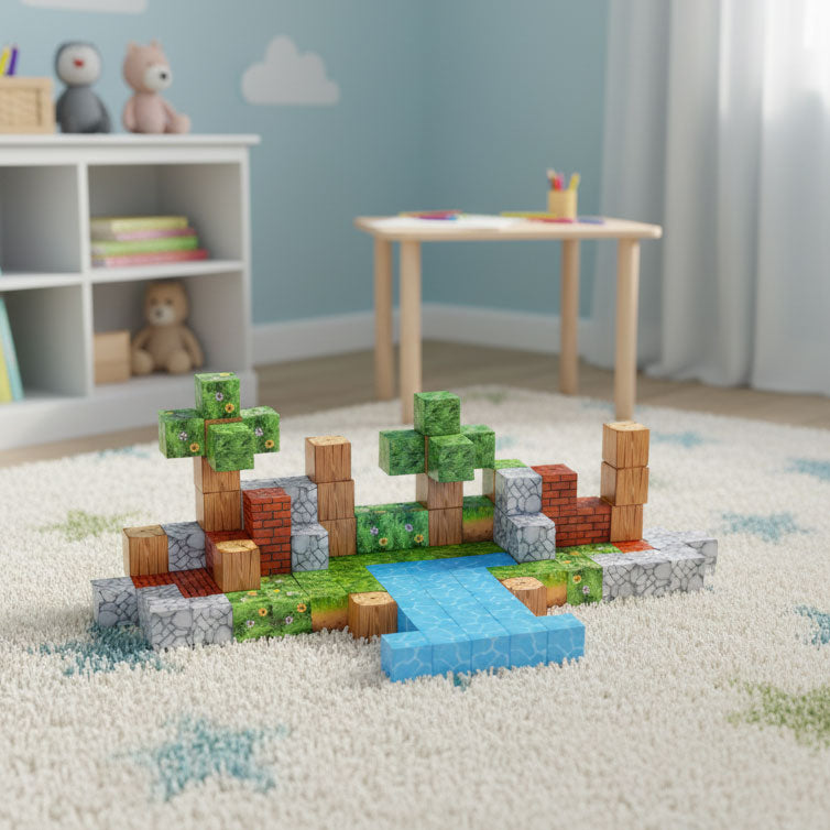 Magnētiskais konstruktors bērniem, 119 gab. | EcoToys