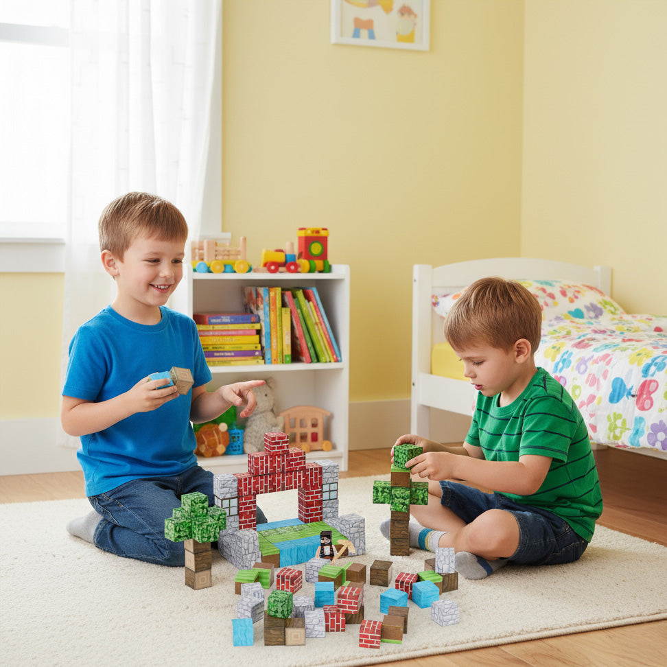 Magnētiskais konstruktors bērniem, 100 gab. | EcoToys