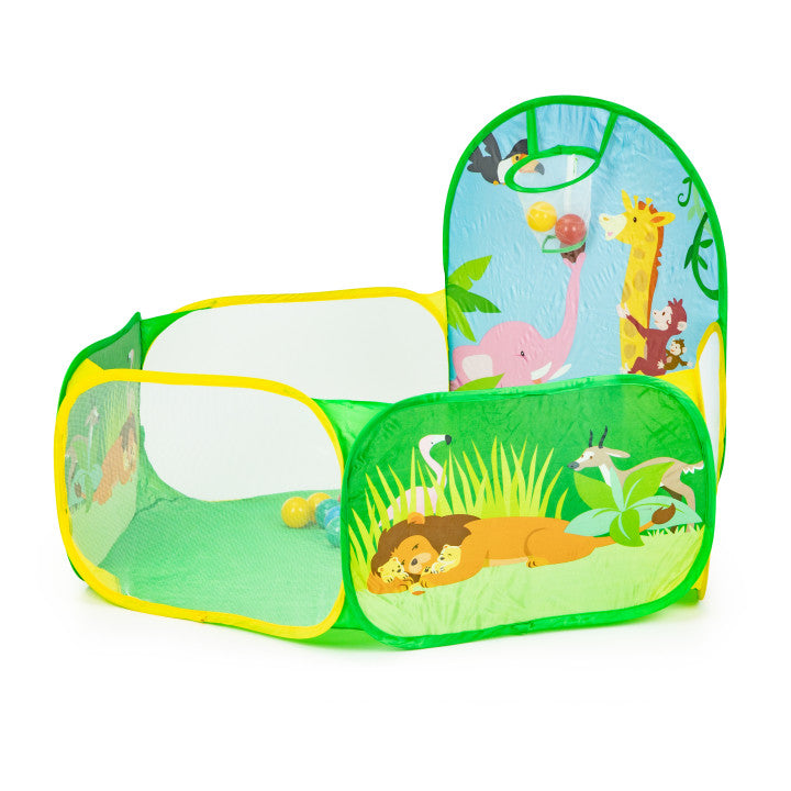 Bērnu rotaļu telts – bumbiņu baseins ar 50 bumbiņām IPLAY | EcoToys