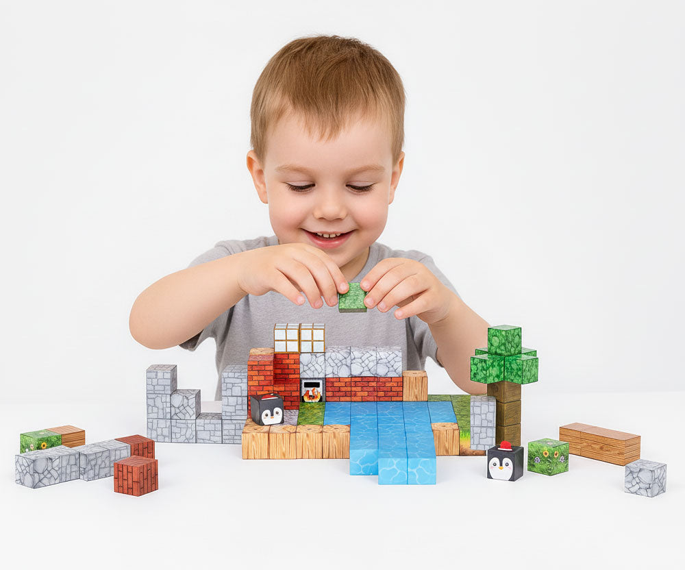 Magnētiskais konstruktors bērniem, 87 gab. | EcoToys